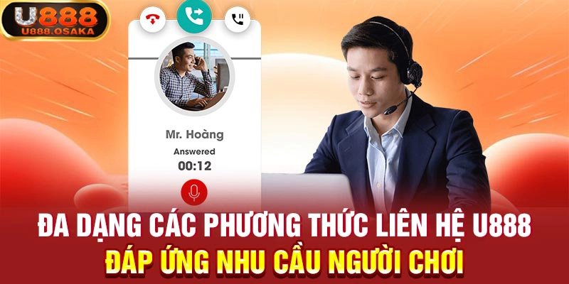 Các kênh liên hệ với nhà cái U888