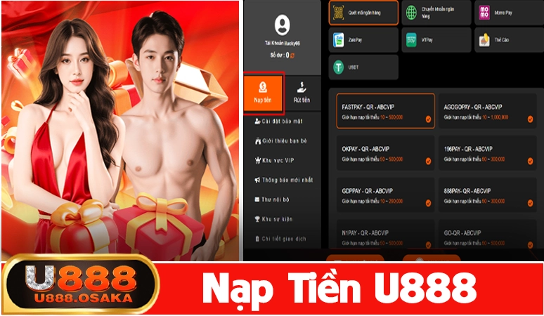 Hướng dẫn nạp tiền U888 mới nhất 2025